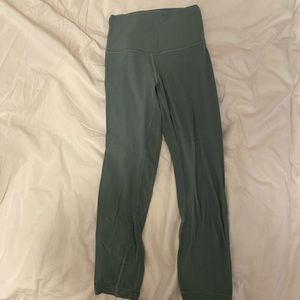 lululemon align high rise 21” leggings in teal colour